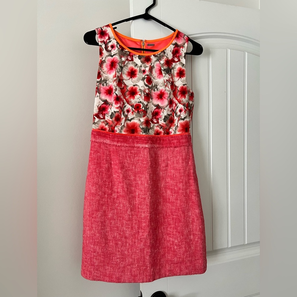 Elie Tahari Floral Pink Dress